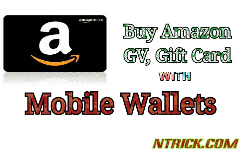 Buy amazon gift voucher with paytm cash, freecharge, mobikwik, oxigen, phonepe wallet