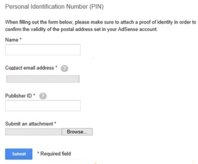 Verify adsense account without pin with id card